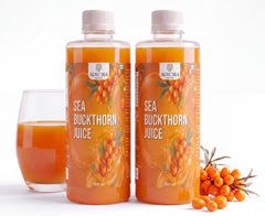 Sea Buckthorn Juice Rich in Omega 3, 6, 7 & 9 | High Vitamin C | Natural Antioxidant | Immunity Booster | No Added Sugar | Himalayan Berry Pulp (500 ml)