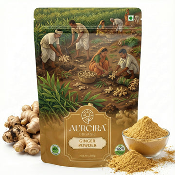 Ginger Powder – 100% Dried Ginger Root Powder for Tea, Cooking, Smoothies & Daily Use